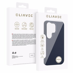 Liavec Silky Case with Metal Camera Frame for Samsung Galaxy S26 Ultra blue