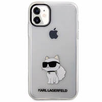 Karl Lagerfeld Ikonik Choupette Dėklas iPhone 11 / Xr - Permatomas