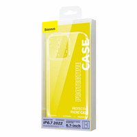 Baseus SuperCeramic skaidrus stiklinis dėklas ir apsauginio stiklo rinkinys iPhone 14 Plus