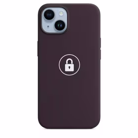 Dėklas "Silicone Case v2" skirtas iPhone 14 Plus / Elderberry / su įpakavimu