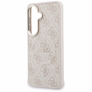 Guess dėklas 4G Embossed Ring MagSafe skirtas Samsung Galaxy S26 rožinis