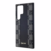 DKNY Odinis langeliais raštuotas magnetinis dėklas Samsung Galaxy S24 Ultra - juodas