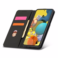 Magnetinis kortelių dėklas Xiaomi Redmi Note 11 Pro piniginė kortelių laikiklis juodas
