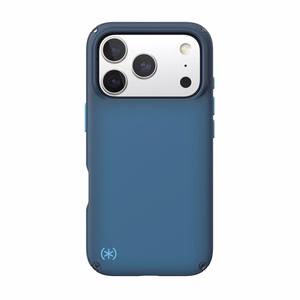 Speck Presidio Lux MagSafe dėklas, skirtas iPhone 17 Pro, „Deep Sea Fade / Black / Spell Blue“ spalvos