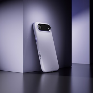 Pure Icon Magnetinis Pro skystas silikoninis dėklas iPhone 17 Air, MagSafe suderinamas, su kameros apsauga ir aliuminio mygtukais - rožinis