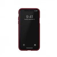 Adidas OR formuotas PU zomšos dėklas iPhone X / XS - bordo