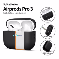 Tech-Protect silikoninis dėklas AirPods Pro 3 juodas