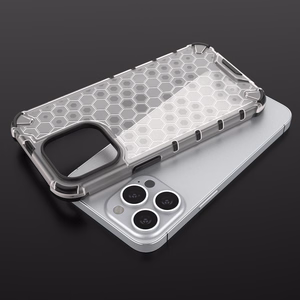 Honeycomb Case šarvu dangtelis su TPU buferiu iPhone 13 Pro mėlynas