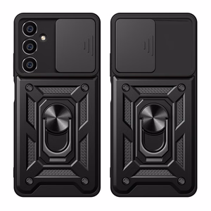 Dėklas telefonui Samsung M54 su fotoaparato dangteliu - juodas