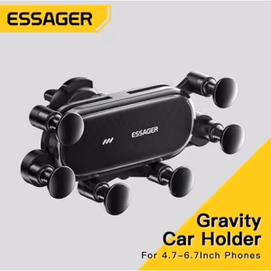Car Holder Essager "Gravity v2" black (not magnetic / air vent grille)