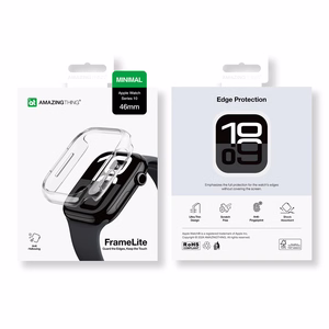 AmazingThing Minimal dėklas Apple Watch 46mm - Skaidrus