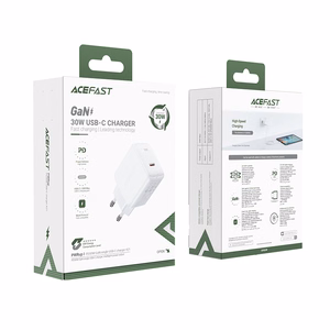 Įkroviklis Acefast A21 30W GaN USB-C baltas