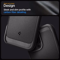 Spigen Rugged Armor Magnetinis dėklas iPhone 16 Pro Max - juodas