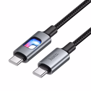 LED Laidas USB C to USB C Hoco 3A 60W 1,2 m U144 juodas