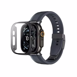 AmazingThing Radix grūdintas stiklas su dėklu Apple Watch UItra 3 49mm - Juodas