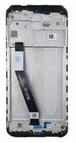 Ekranas Xiaomi Redmi 9 su lietimui jautriu stikliuku ir rėmeliu Black originalus (service pack)