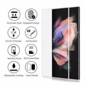 LCD apsauginis stikliukas M1 5D UV Glue Samsung S918 S23 Ultra 5G lenktas skaidrus