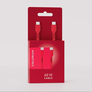 COLORUM laidas USB-C - USB-C 1,8m 3A CK60-CC-02 xMagenta