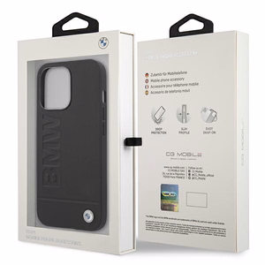 BMW Signature Logo Imprint чехол для iPhone 13 Pro Max - чёрный