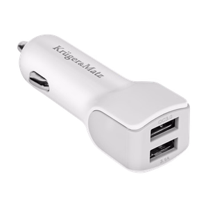 Kruger&Matz automobilinis įkroviklis su 2 USB jungtimis, 3000 mA, Quick Charge 3.0