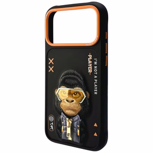 Nimmy Cool&Cute 2.0 Gorilla dėklas iPhone 17 Pro - juodas