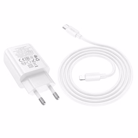 Įkroviklis Hoco N60 20W GaN USB-C + USB-C to Lightning cable 1.0m baltas