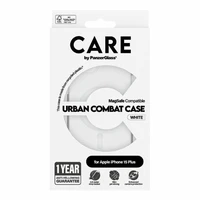 CARE by PanzerGlass Urban Combat Magnetinis dėklas telefonui iPhone 15 Plus - baltas
