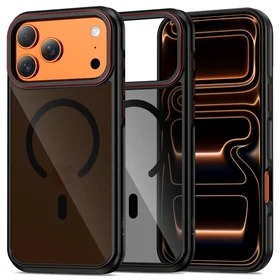 Tech-Protect MagHybrid MagSafe dėklas iPhone 17 Pro juodas ir raudonas