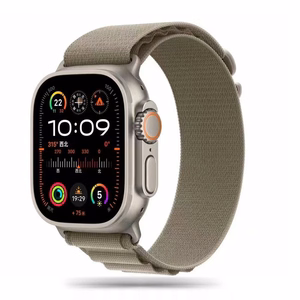 TECH-PROTECT NYLON PRO APPLE WATCH 4 / 5 / 6 / 7 / 8 / 9 / SE / ULTRA 1 / 2 (42 / 44 / 45 / 49 MM) TITANINIS/ALYVUOGINIS