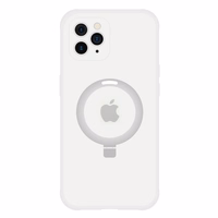 Dėklas telefonui su stovu MagSafe IPhone 11 Pro Max (m) - sidabrinis