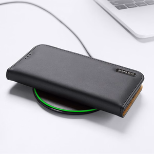 Dux Ducis Hivo dėklas Samsung Galaxy S23+ atverčiamas dėklas su pinigine ir RFID apsauga raudonas