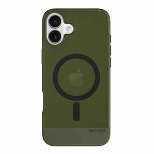 Incase Slim Case dėklas su MagSafe, skirtas iPhone 16 Plus, „Highland Green“ spalvos