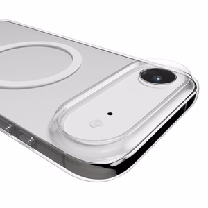 Puro Lite Mag TPU+PC magnetinis dėklas telefonui iPhone 17 Air - permatomas su baltu žiedu