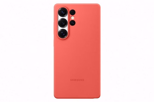 Samsung Silicone Case dėklas, skirtas Samsung Galaxy S25 Ultra, raudonas