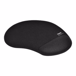 Port Connect 900717 – ergonomiškas pelės kilimėlis, 200 × 230 × 20 mm, juodas