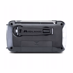 Midland ER100 avarinis radijas su 2600 mAh akumuliatoriumi