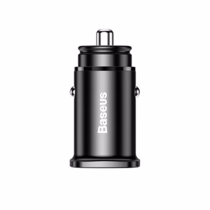 Automobilinis įkroviklis Baseus Square PPS juodas 30W (1xPD / 1xQC3.0)