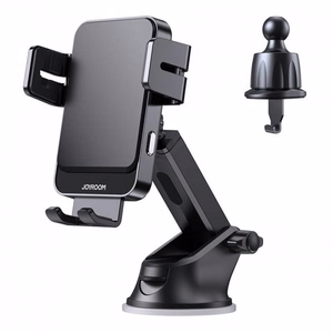Automobilinis laikiklis Joyroom ZS219 juodas / automatinis užraktas (belaidis įkrovimas 15W) (nemagnetinis / lipnusis kilimėlis)