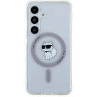 Karl Lagerfeld IML Choupette magnetinis dėklas telefonui Samsung Galaxy S24 - permatomas
