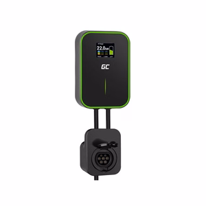 GREEN CELL WALLBOX EV POWERBOX 22KW SU LIZDU IR RFID
