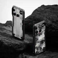 Ringke Fusion X dėklas telefonui Nothing Phone 3 - pilkas ir juodas