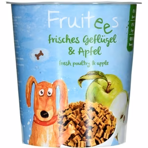 Bosch Fruitees Snack Apple – obuolių skanėstai šunims, 200 g
