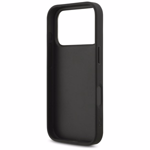 Guess Fixed Glitter Big 4G dėklas telefonui iPhone 17 Pro - juodas