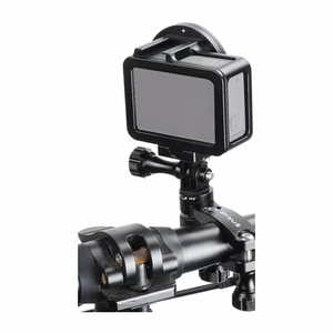 Puluz Aluminum Handlebar Mount with 360-Degree Rotation for Action Cameras (Black)