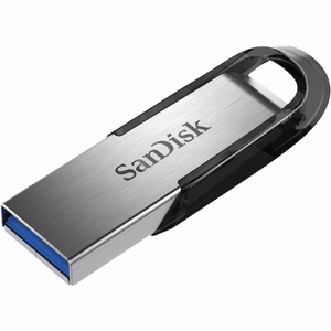 SanDisk Ultra Flair USB atmintinė 128 GB USB Type-A 3.2 Gen 1 juoda, sidabrinė
