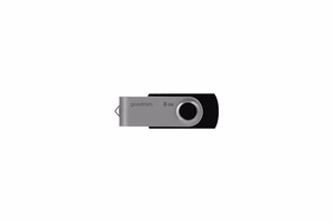 Goodram UTS2 USB atmintukas 8 GB USB A tipo 2.0 Juoda, Sidabras