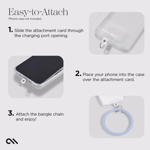 Case-Mate Phone Bangle riešo dirželis telefonui, šviesiai mėlynos spalvos