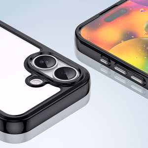 Outer Space dėklas telefonui iPhone 17 - juodas permatomas