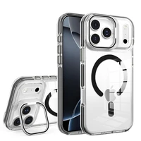 Dėklas LENS MAG COVER suderinamas su MagSafe skirtas IPHONE 15 PRO MAX juodas