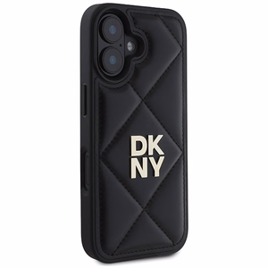 DKNY putuotas Stack logotipas dėklas telefonui iPhone 16 - juodas